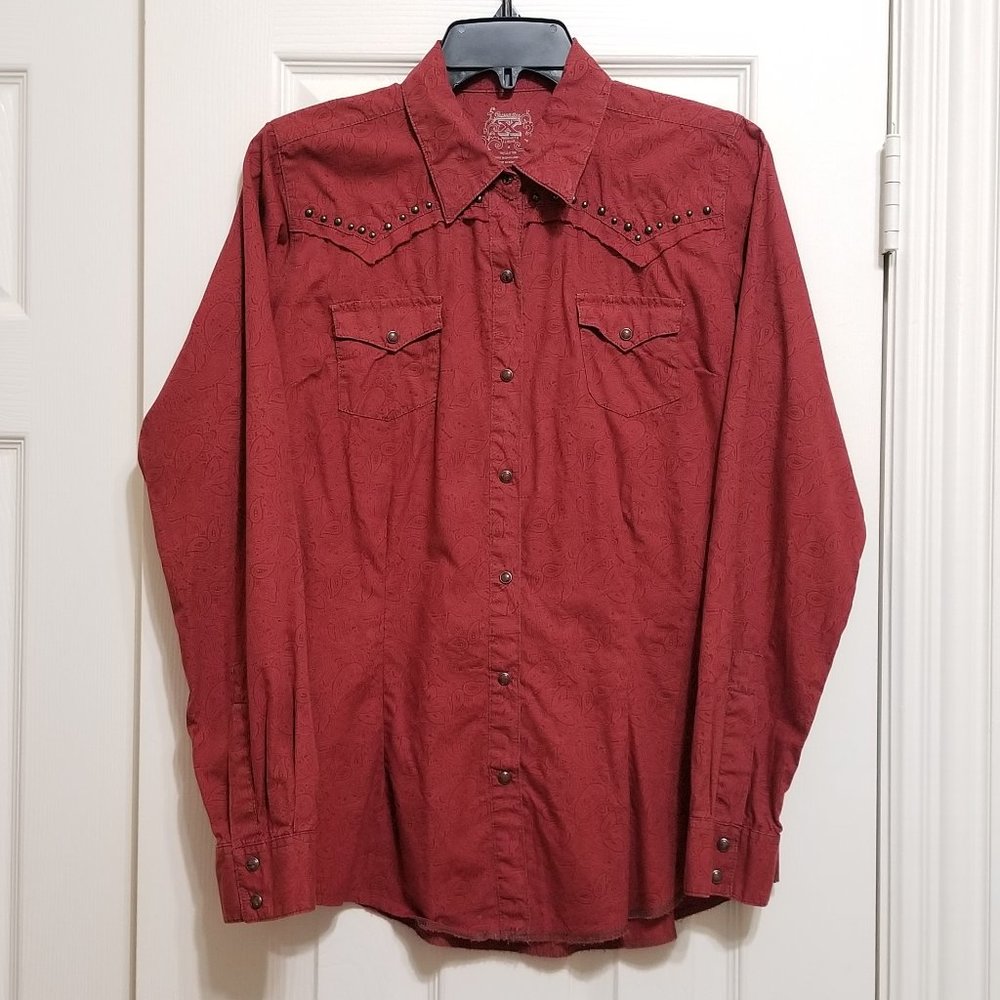 ❤️ Women's Paisley Button-down Western Long-sleeve Shirt
